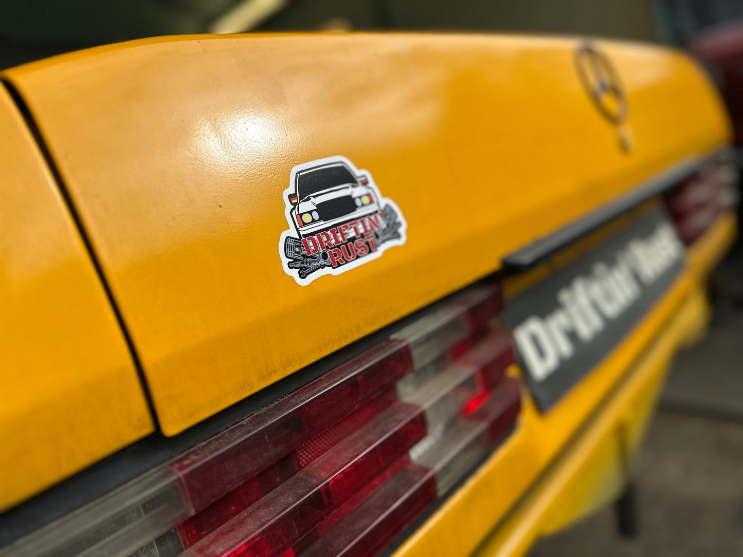 Driftin' Rust Sticker