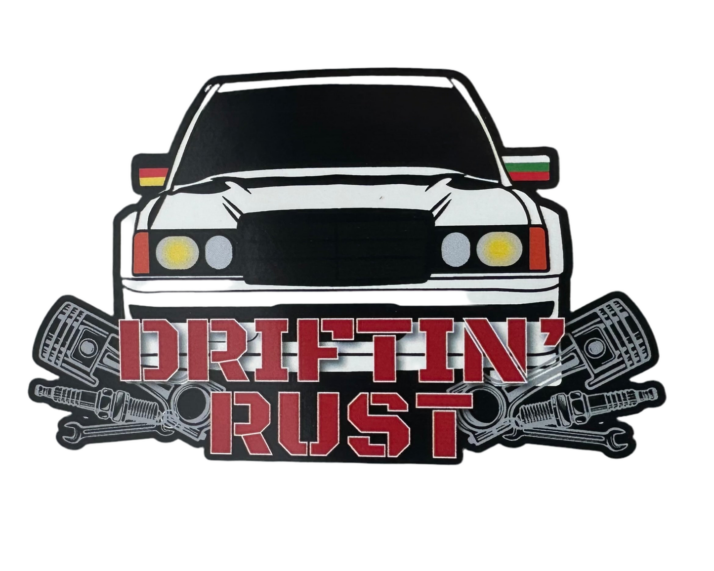Driftin' Rust Sticker