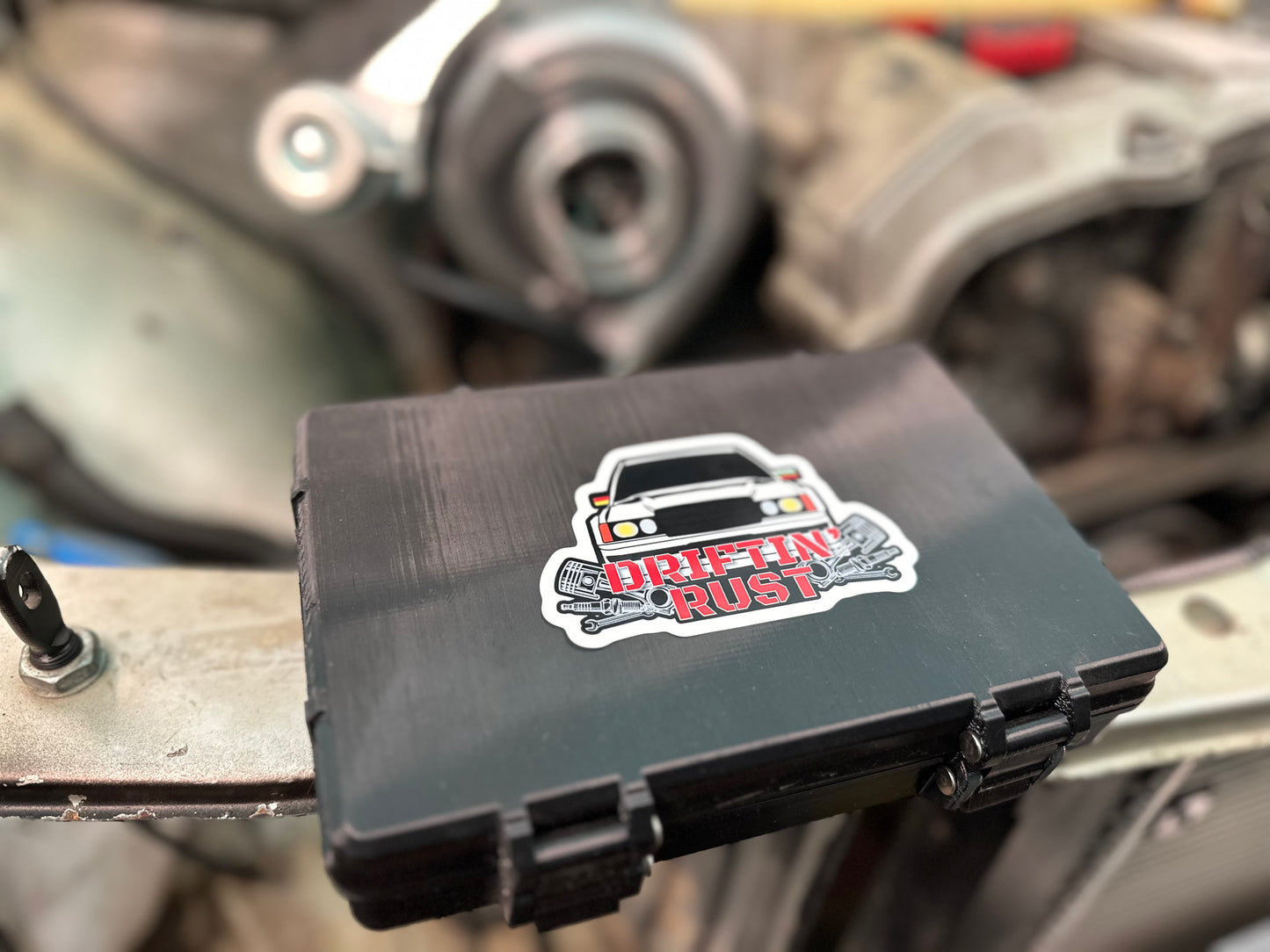 Driftin' Rust Sticker